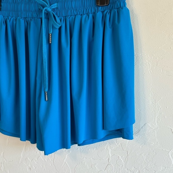 Turquoise Blue Cover-Up Swim Skort/Shorts Sz L - Picture 2 of 8